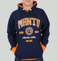 MANTO "ATHLETICS" Hoodie Blue/Orange